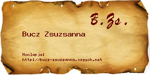 Bucz Zsuzsanna névjegykártya